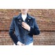 Biker Jacket Blue Velvet 